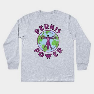 Perkis Power - Vintage Kids Long Sleeve T-Shirt